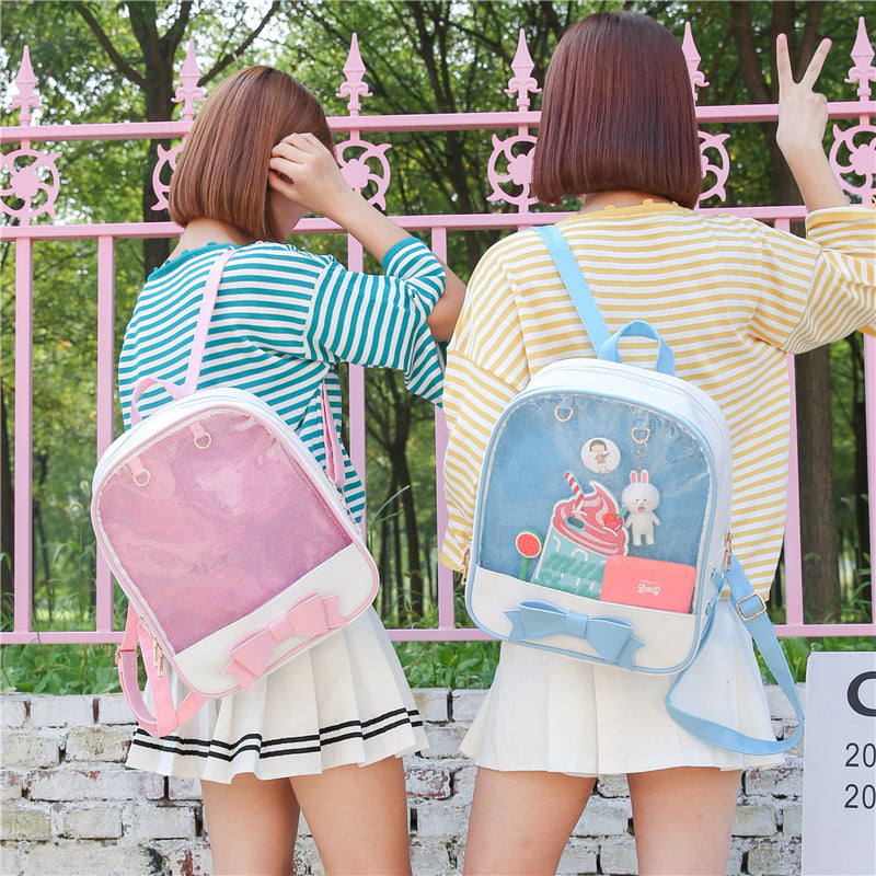 Kawaii transparent backpack Clearance
