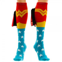 DC Comics Wonder Woman Shiny Knee High Cape Socks