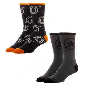 Naruto 2 Pack Men's Crew Socks
