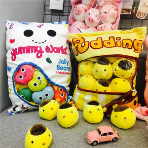 A Bag Of 8pcs Plush Toys For Children - Jelly Beans
