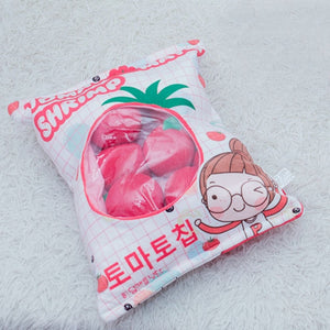 A Bag Of 8pcs Plush Toys For Children - Tomato