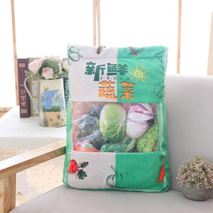 A Bag Of 8pcs Plush Toys For Children - Vegetable