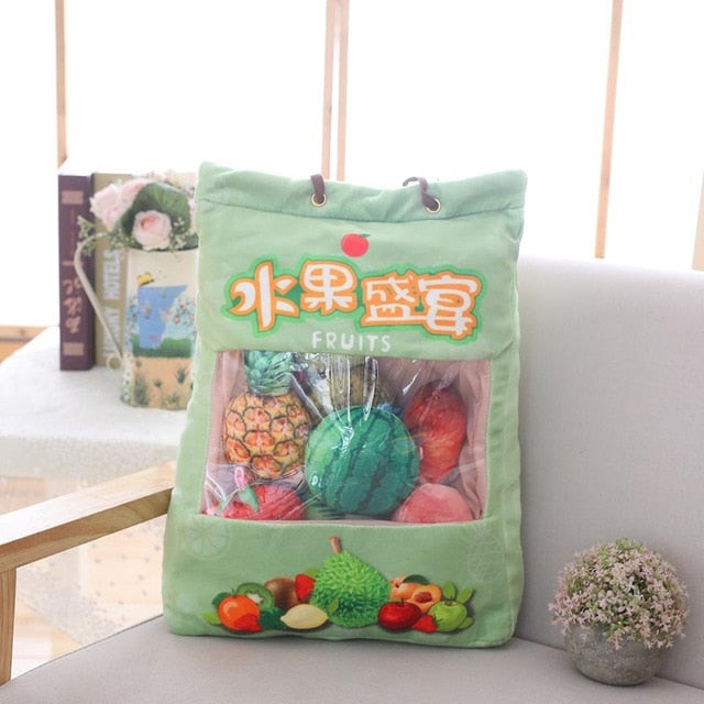 A Bag Of 8pcs Plush Toys For Children - Fruit